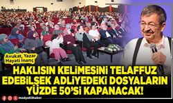 Haklısın kelimesini telaffuz edebilsek adliyedeki dosyaların yüzde 50’si kapanacak!