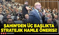 Şahin’den üç başlıkta stratejik hamle önerisi!