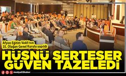 AEV’de Hüsnü Serteser güven tazeledi