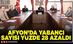 Afyon’da yabancı sayısı yüzde 28 azaldı