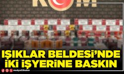 Işıklar Beldesi’nde iki işyerine baskın