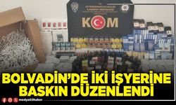 Bolvadin’de iki işyerine baskın düzenlendi