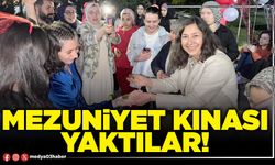 Mezuniyet kınası yaktılar!