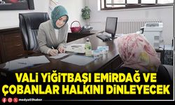 Vali Yiğitbaşı Emirdağ ve Çobanlar halkını dinleyecek