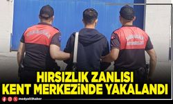 Hırsızlık zanlısı kent merkezinde yakalandı