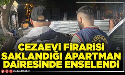 Cezaevi firarisi saklandığı apartman dairesinde enselendi