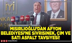Mısırlıoğlu’dan Afyon Belediyesi’ne sivrisinek, çim ve sati asfalt tavsiyesi!
