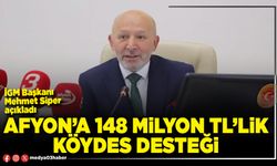 Afyon’a 148 Milyon TL’lik KÖYDES Desteği