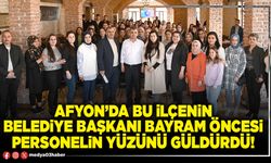 Afyon’da bu ilçenin Belediye Başkanı bayram öncesi personelin yüzünü güldürdü!