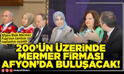 200’ün üzerinde mermer firması Afyon’da buluşacak!