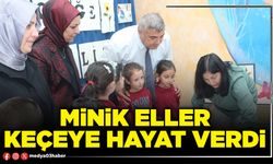 Minik eller keçeye hayat verdi