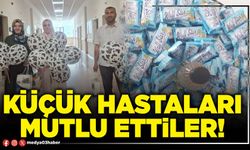 Küçük hastaları mutlu ettiler!