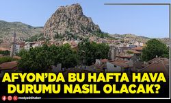 Afyon’da bu hafta hava durumu nasıl olacak?
