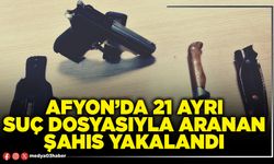 Afyon’da 21 ayrı suç dosyasıyla aranan şahıs yakalandı