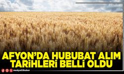 Afyon’da hububat alım tarihleri belli oldu