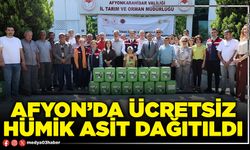 Afyon’da ücretsiz hümik asit dağıtıldı
