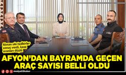 Afyon’dan bayramda geçen araç sayısı belli oldu