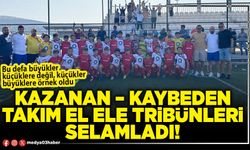 Kazanan – kaybeden takım el ele tribünleri selamladı!