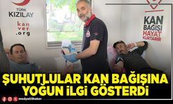 Şuhutlular kan bağışına yoğun ilgi gösterdi
