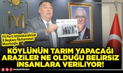 Köylünün tarım yapacağı araziler ne olduğu belirsiz insanlara veriliyor!