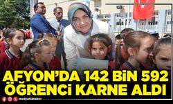 Afyon’da 142 Bin 592 öğrenci karne aldı