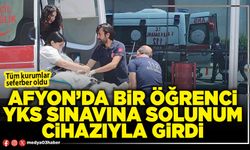 Afyon’da bir öğrenci YKS sınavına solunum cihazıyla girdi