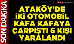 Ataköy’de iki otomobil kafa kafaya çarpıştı 6 kişi yaralandı