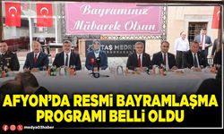 Afyon’da resmi bayramlaşma programı belli oldu