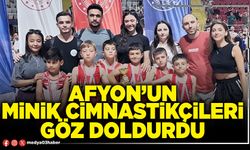 Afyon’un minik cimnastikçileri göz doldurdu