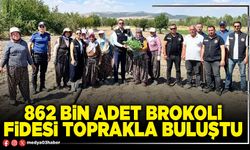 862 bin adet brokoli fidesi toprakla buluştu