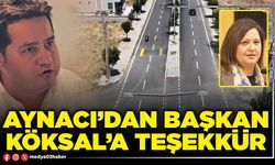 Aynacı’dan Başkan Köksal’a teşekkür