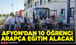 Afyon’dan 10 öğrenci Arapça eğitim alacak