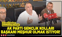 AK Parti Gençlik Kolları Başkanı meşhur olmak istiyor!