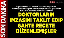 Doktorların imzasını taklit edip sahte reçete düzenlemişler