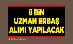 8 Bin Uzman Erbaş alımı yapılacak