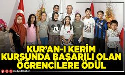 Kur’an-ı Kerim kursunda başarılı olan öğrencilere ödül