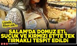 Salam’da domuz eti, sucuk ve kırmızı et’te tek tırnaklı tespit edildi