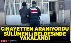 Cinayetten aranıyordu Sülümenli Beldesinde yakalandı