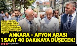 Ankara – Afyon arası 1 saat 40 dakikaya düşecek!
