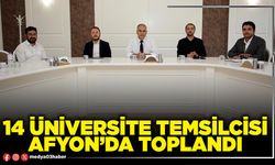 14 Üniversite temsilcisi Afyon’da toplandı