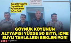 Göynük köyünün altyapısı yüzde 90 bitti, içme suyu tahlilleri bekleniyor!
