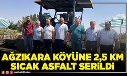 Ağzıkara Köyüne 2,5 Km sıcak asfalt serildi