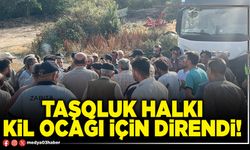 Taşoluk halkı kil ocağı için direndi!