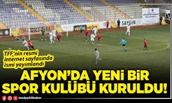 Afyon’da yeni bir spor kulübü kuruldu!