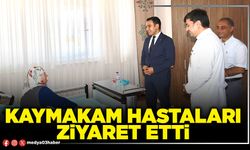 Kaymakam hastaları ziyaret etti