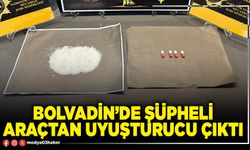 Bolvadin’de şüpheli araçtan uyuşturucu çıktı
