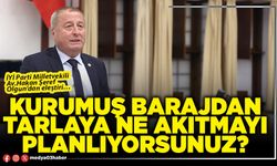 Kurumuş barajdan tarlaya ne akıtmayı planlıyorsunuz?