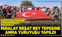 Miralay Reşat Bey tepesine anma yürüyüşü yapıldı