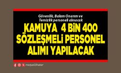 Kamuya  4 Bin 400 Sözleşmeli Personel Alımı Yapılacak