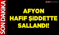 Afyon hafif şiddette sallandı